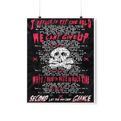 Let The Boy Cook Lyric Poster