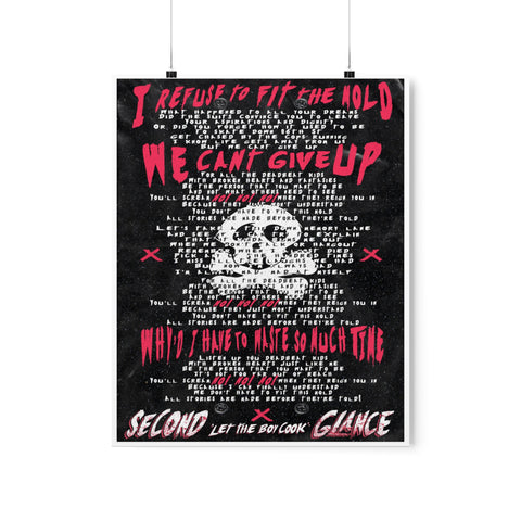 Let The Boy Cook Lyric Poster