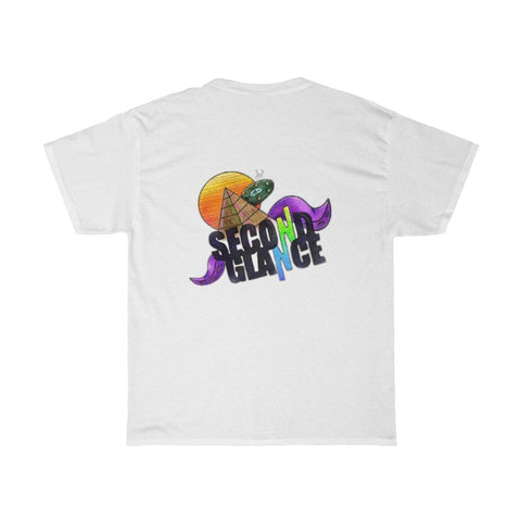 Men's Short Sleeve Tee Band Logo on the Back